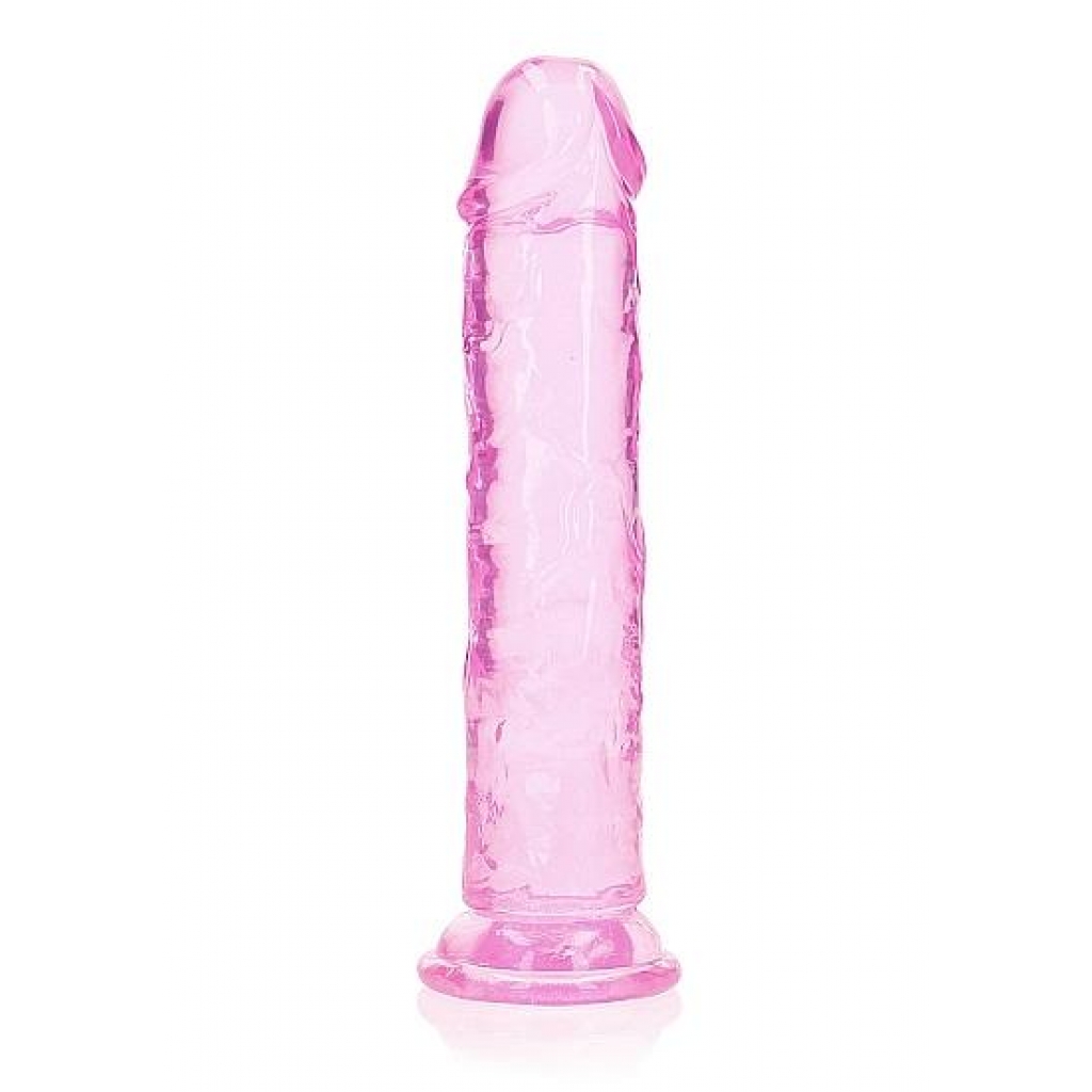 Realrock Straight Realistic 8 In Dildo Pink - Realistic Dildos & Dongs