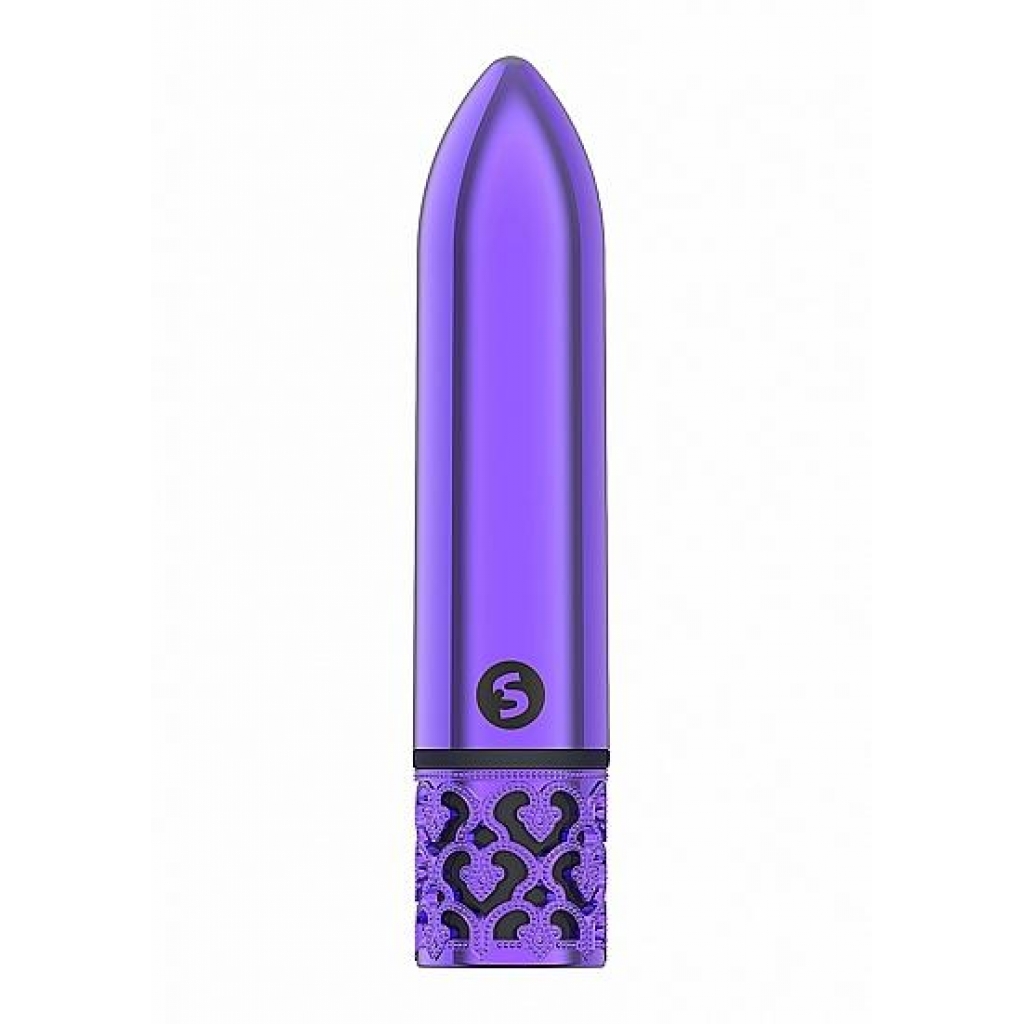 Royal Gems Glamour Purple Abs Bullet Rechargeable - Traditional