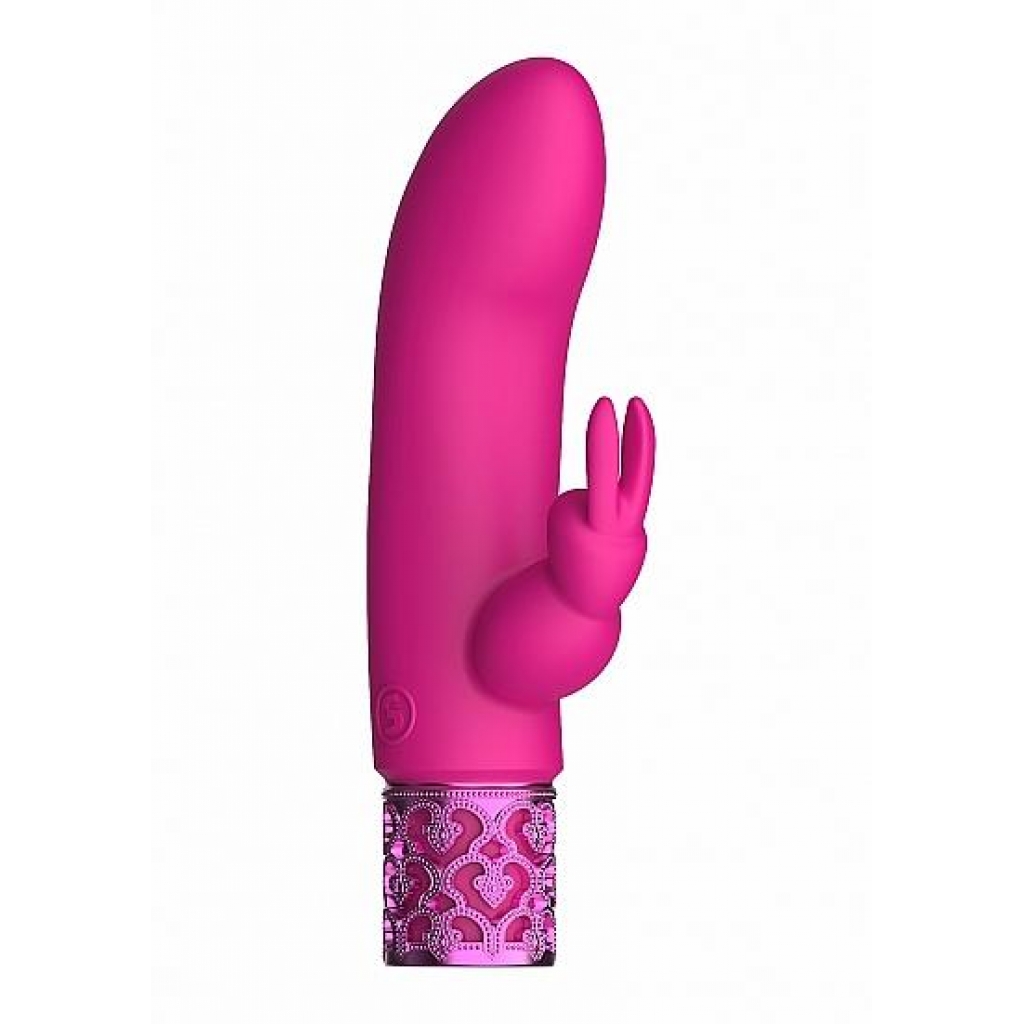 Royal Gems Dazzling Pink Rechargeable Silicone Bullet - Rabbit Vibrators