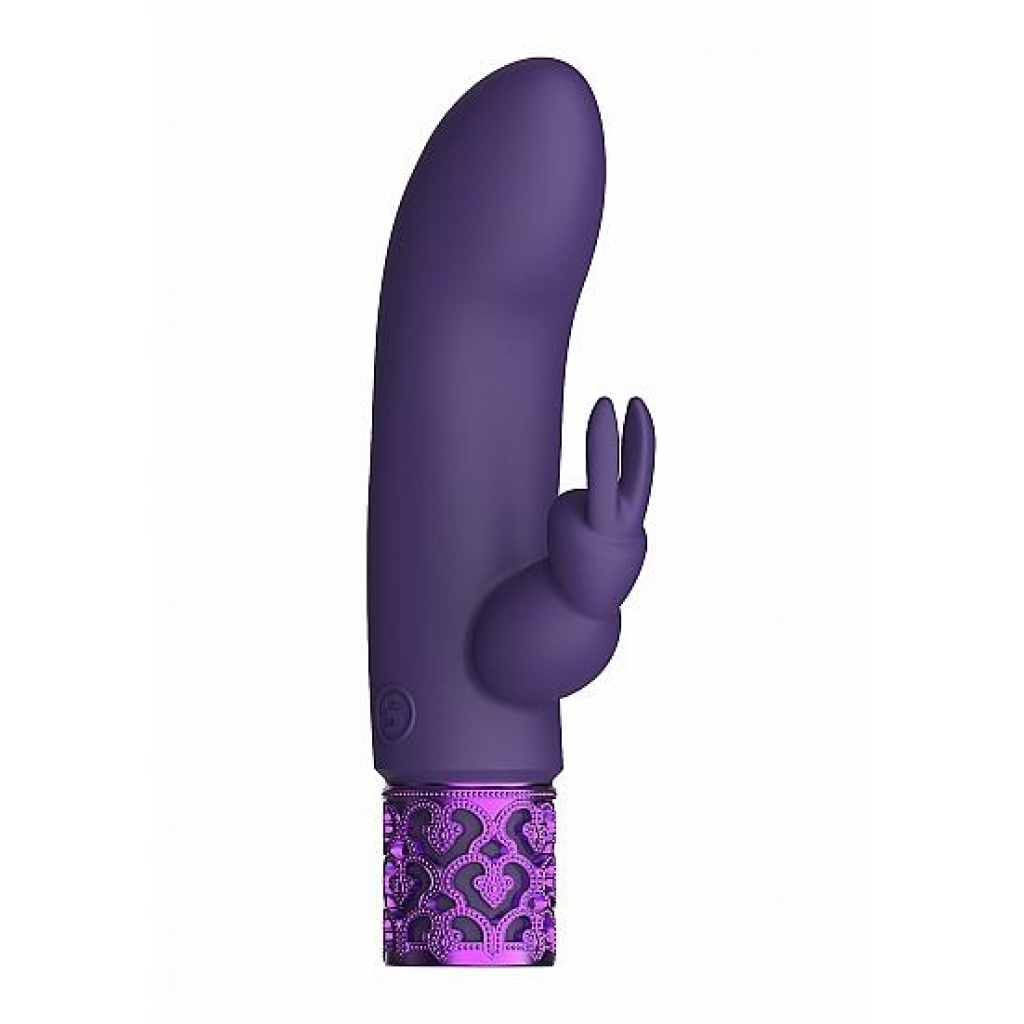 Royal Gems Dazzling Purple Rechargeable Silicone Bullet - Bullet Vibrators