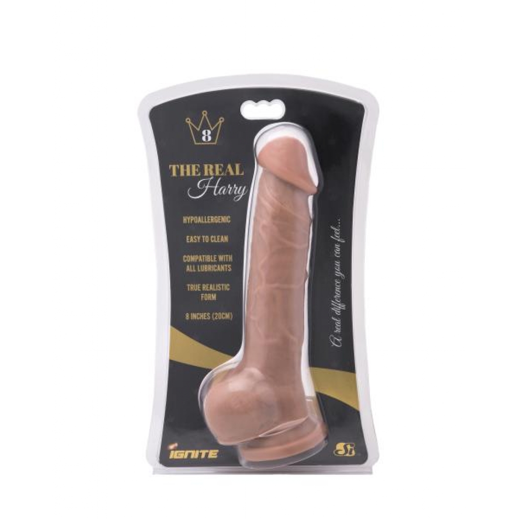 Real Harry 8 inches Caramel Tan Dildo - Realistic Dildos & Dongs