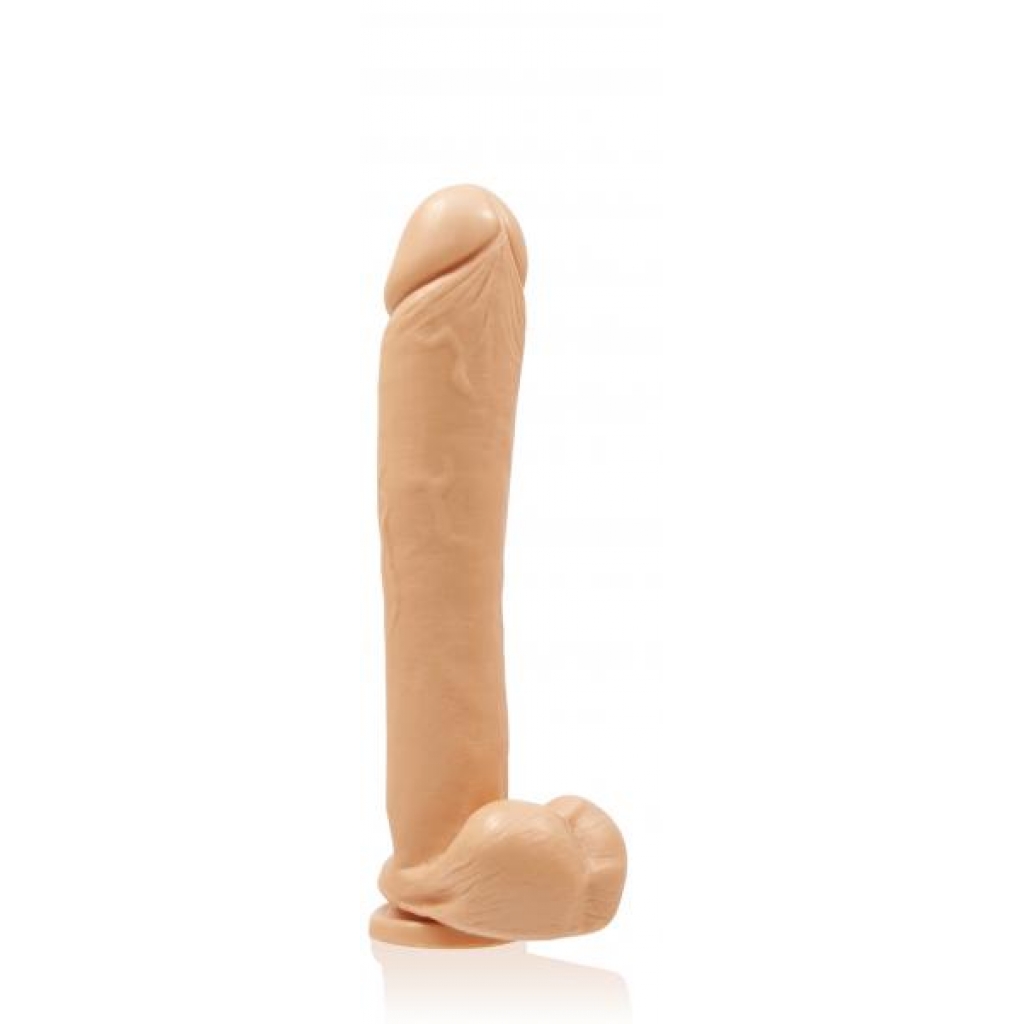Exxxtreme Dong Suction 12 Inches Beige - Extreme Dildos