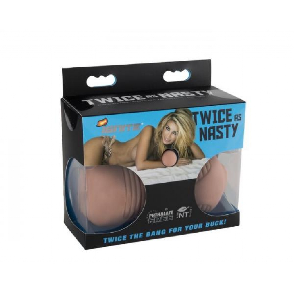 Twice As Nasty Caramel Tan Stroker - Pocket Pussies