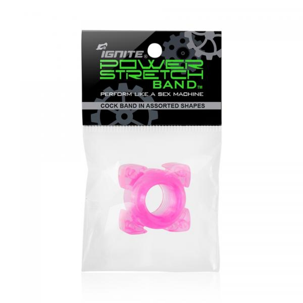Power Stretch Band Pink Ring - Stimulating Penis Rings