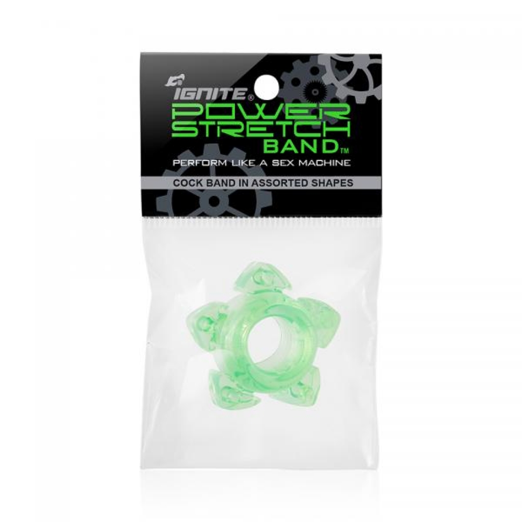 Power Stretch Band Green Ring - Stimulating Penis Rings