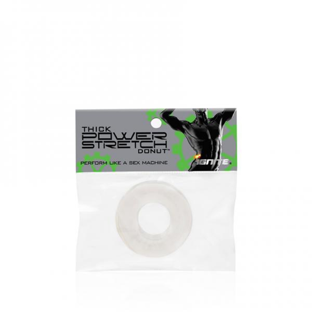 Thick Power Stretch Donut Clear Ring - Classic Penis Rings