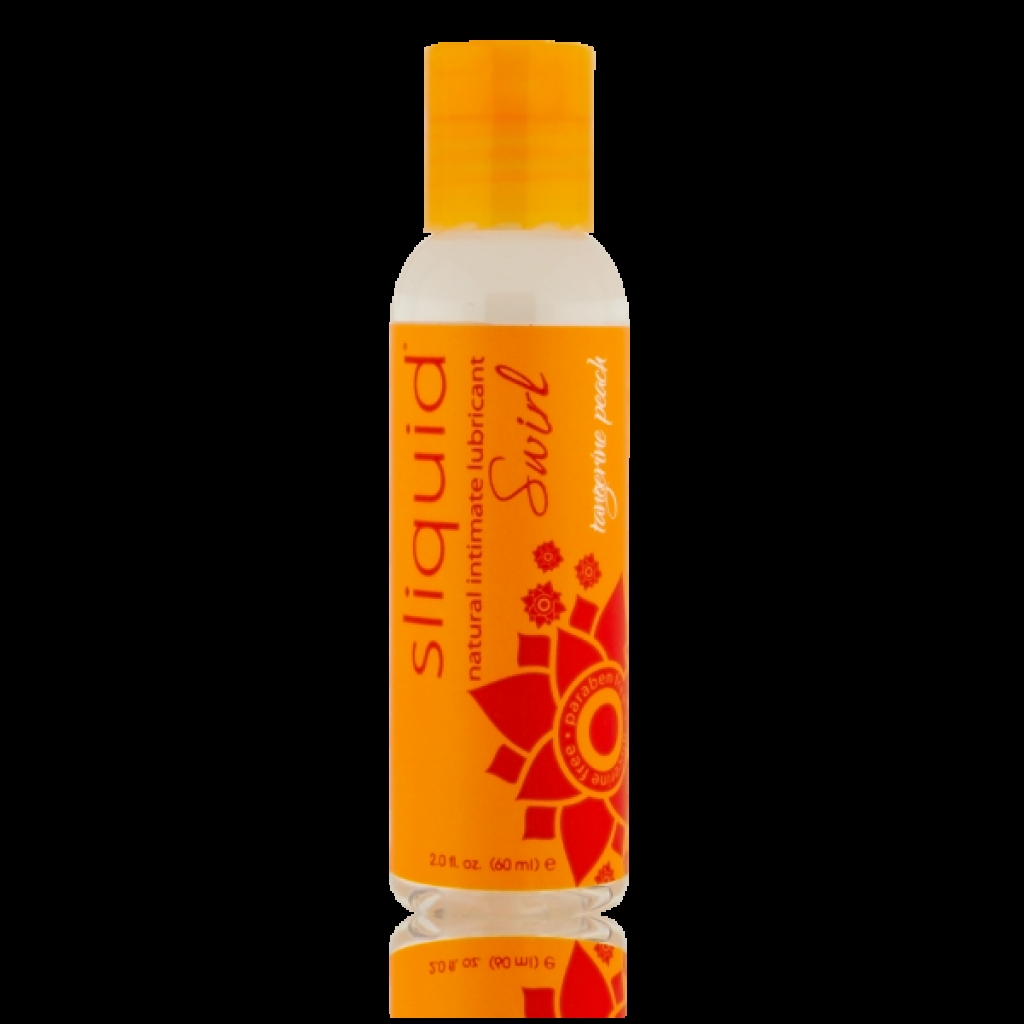 Sliquid Naturals Swirl Lubricant Tangerine Peach 2oz - Lickable Body