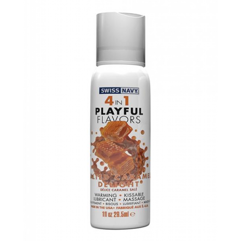 Swiss Navy 4 In 1 Salted Caramel 1 Oz - Lickable Body