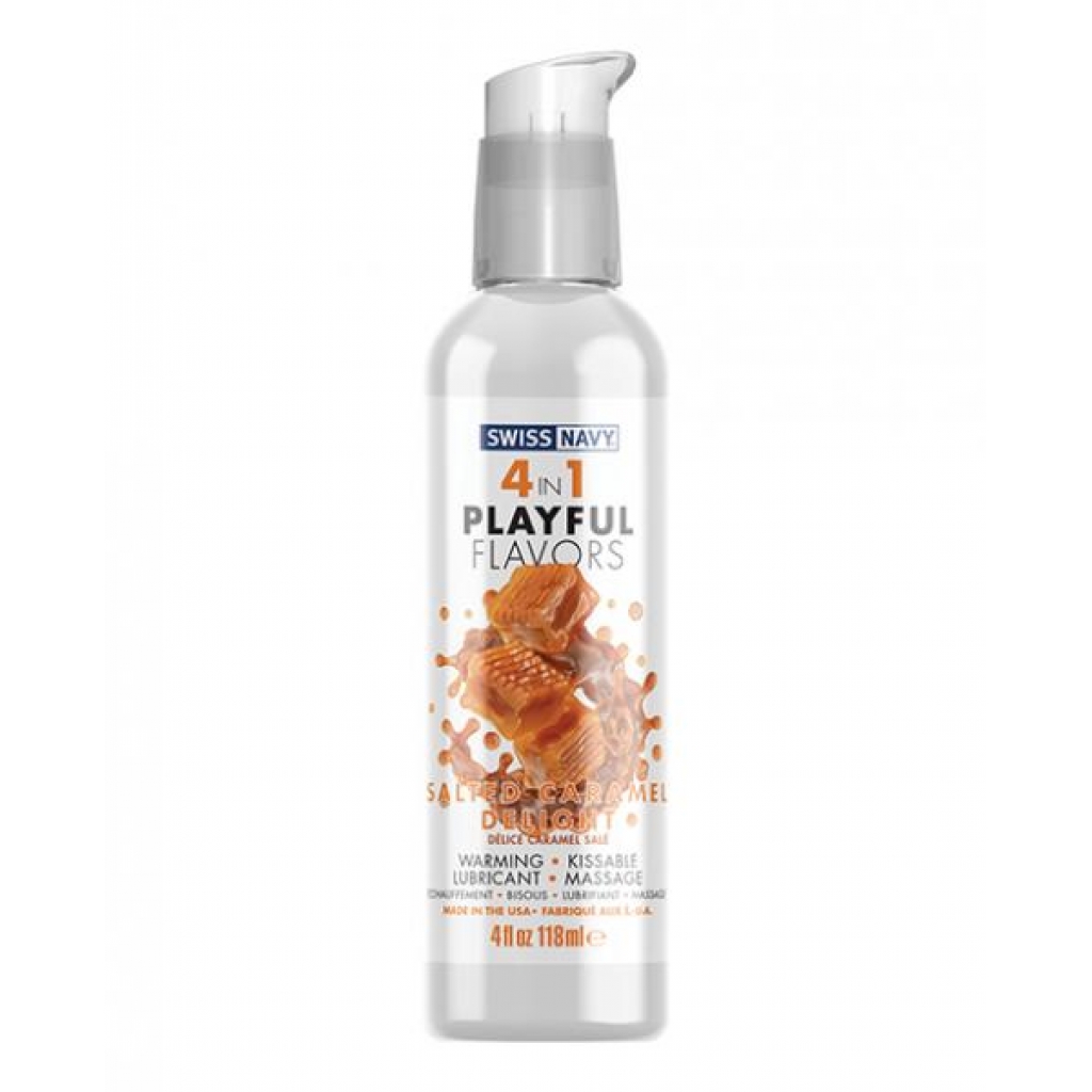 Swiss Navy 4 In 1 Salted Caramel 4 Oz - Lubricants