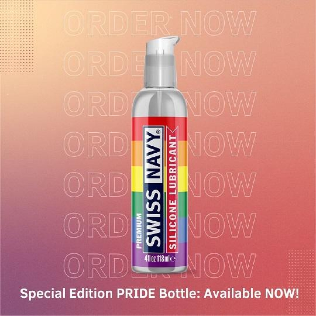 Swiss Navy Pride Lube Silicone 4oz - Lubricants