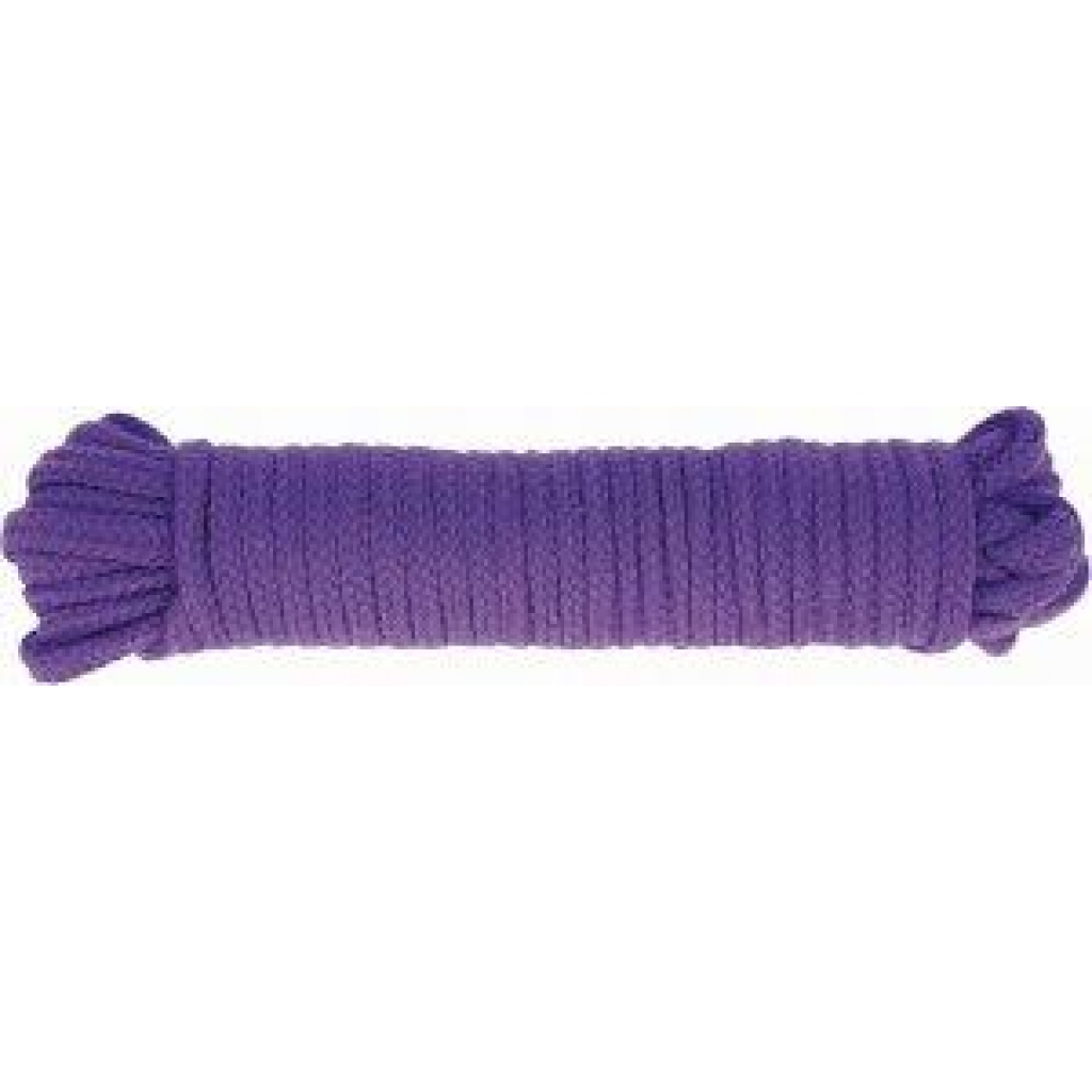 Bondage Soft Rope 33ft Purple - Rope, Tape & Ties