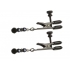 Black Beaded Clamps - Adjustable Broad Tip - Nipple Clamps