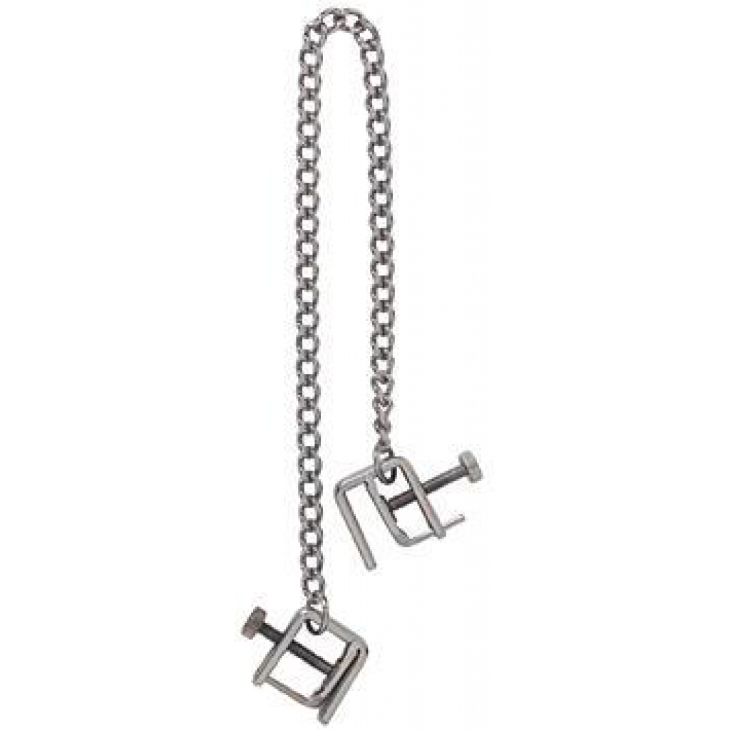 Adjustable Press Nipple Clamps With Link Chain - Nipple Clamps