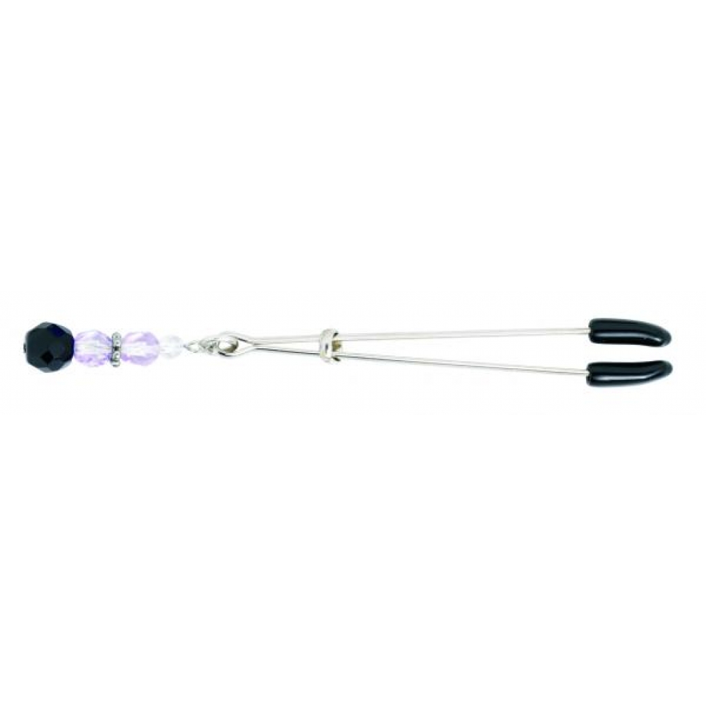 Clit Clamp W/Purple Beads - Jewelry