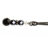 Beaded Clit Clamp With Tweezer Tip - Black - Jewelry