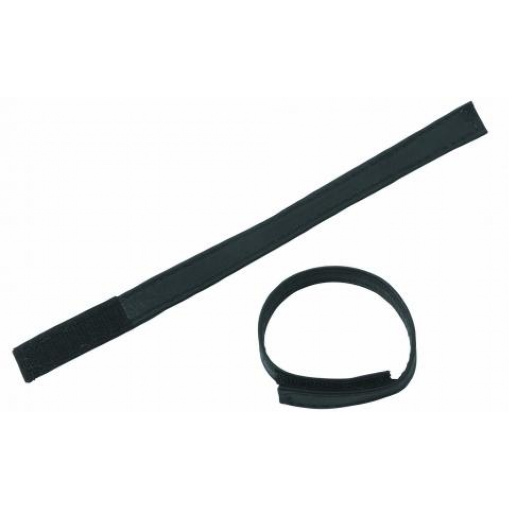 Leather Sewn Velcro C Ring - Adjustable & Versatile Penis Rings
