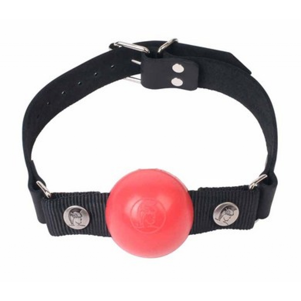 Nickel Free Silicone Ball Gag Large - Red - Ball Gags