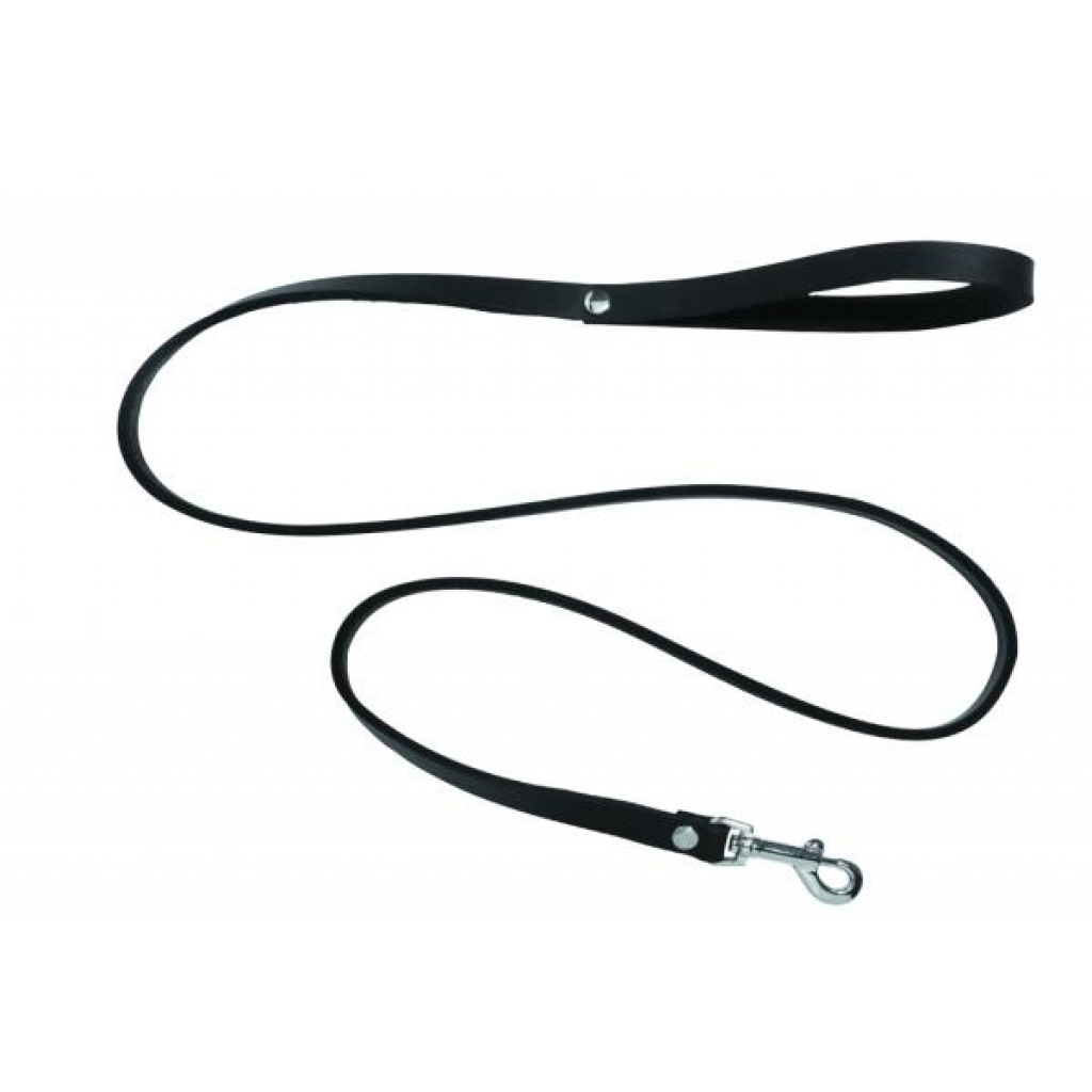 Extremeline Leather Leash - 4 Ft - Black