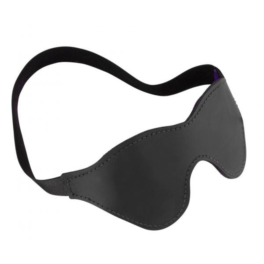 Purple Fur Lined Blindfold - Blindfolds