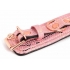 Microfiber Snake Print Wrist Restraints Pink W Leather Lining - Babydolls & Slips