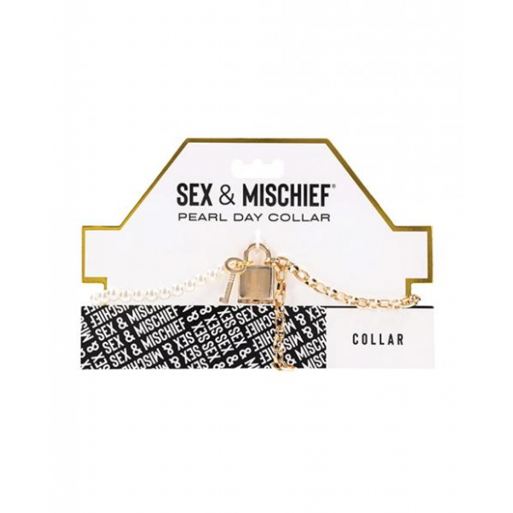 Sex & Mischief Pearl Day Collar - Collars & Leashes
