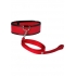 Sleek Red Leash and Collar Set for BDSM Enthusiasts