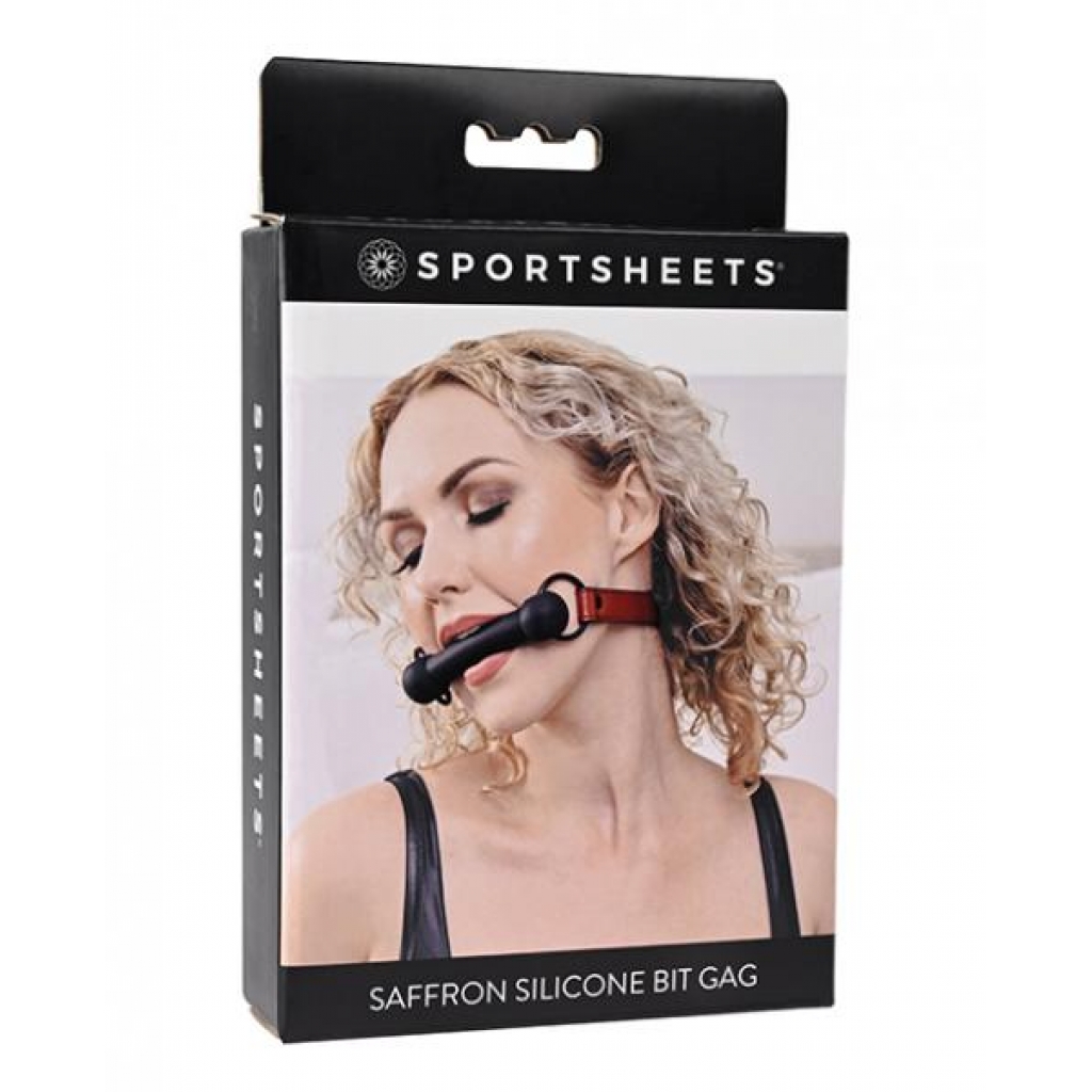 Saffron Silicone Bit Gag - Ball Gags