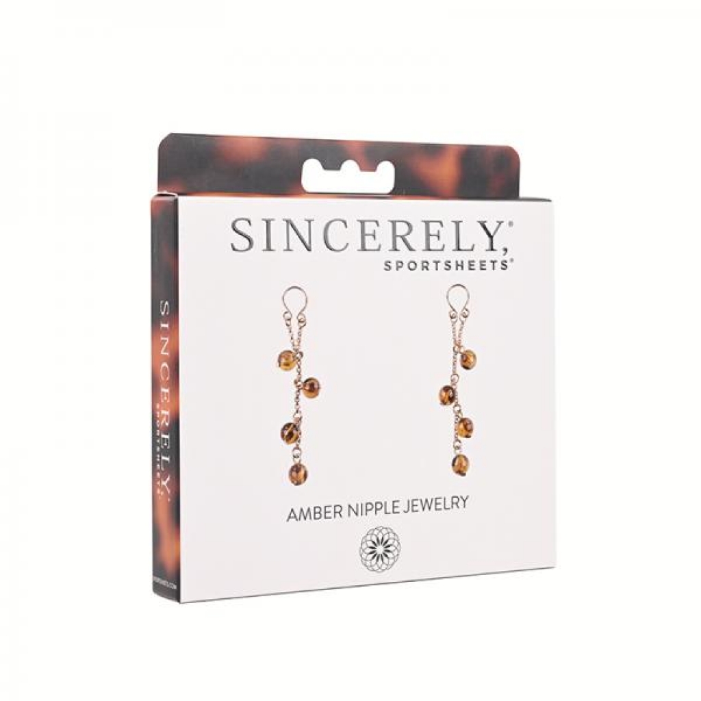 Sincerely Amber Nipple Jewelry - Nipple Clamps