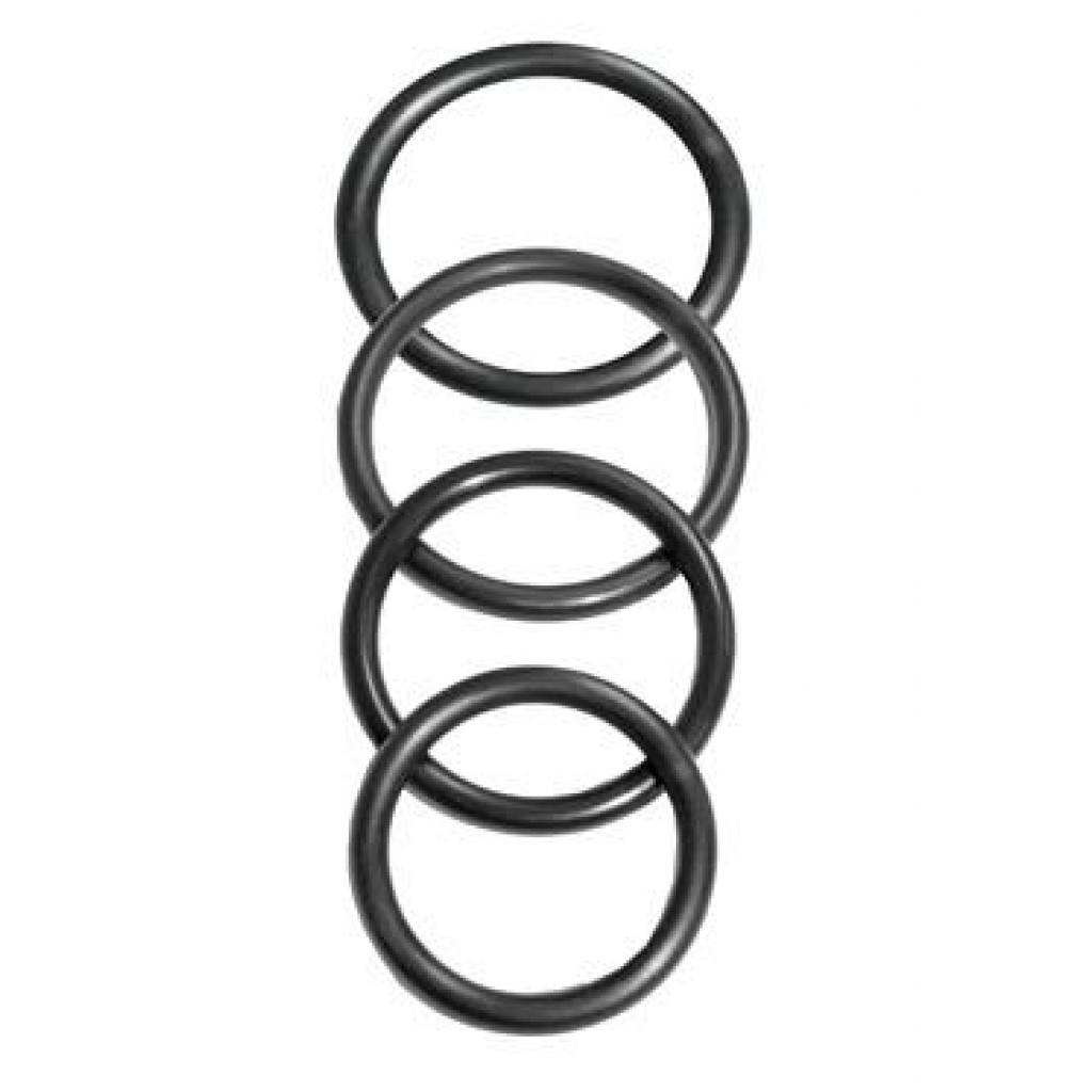 Sedeux ORings Rubber 4 Pack - Black - Cock Ring Trios