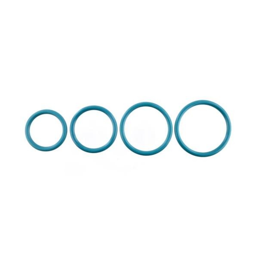 Turquoise O-ring 4pk - Anal Trainer Kits