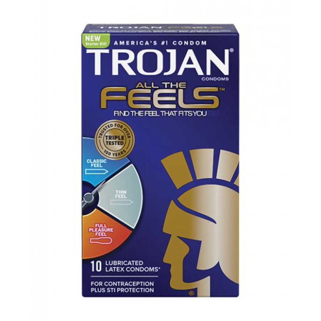 Trojan All The Feels Condom Starter Pack - 10 Count