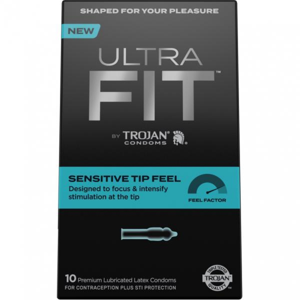 Trojan Ultrafit Sensitive Tip 10ct - Condoms