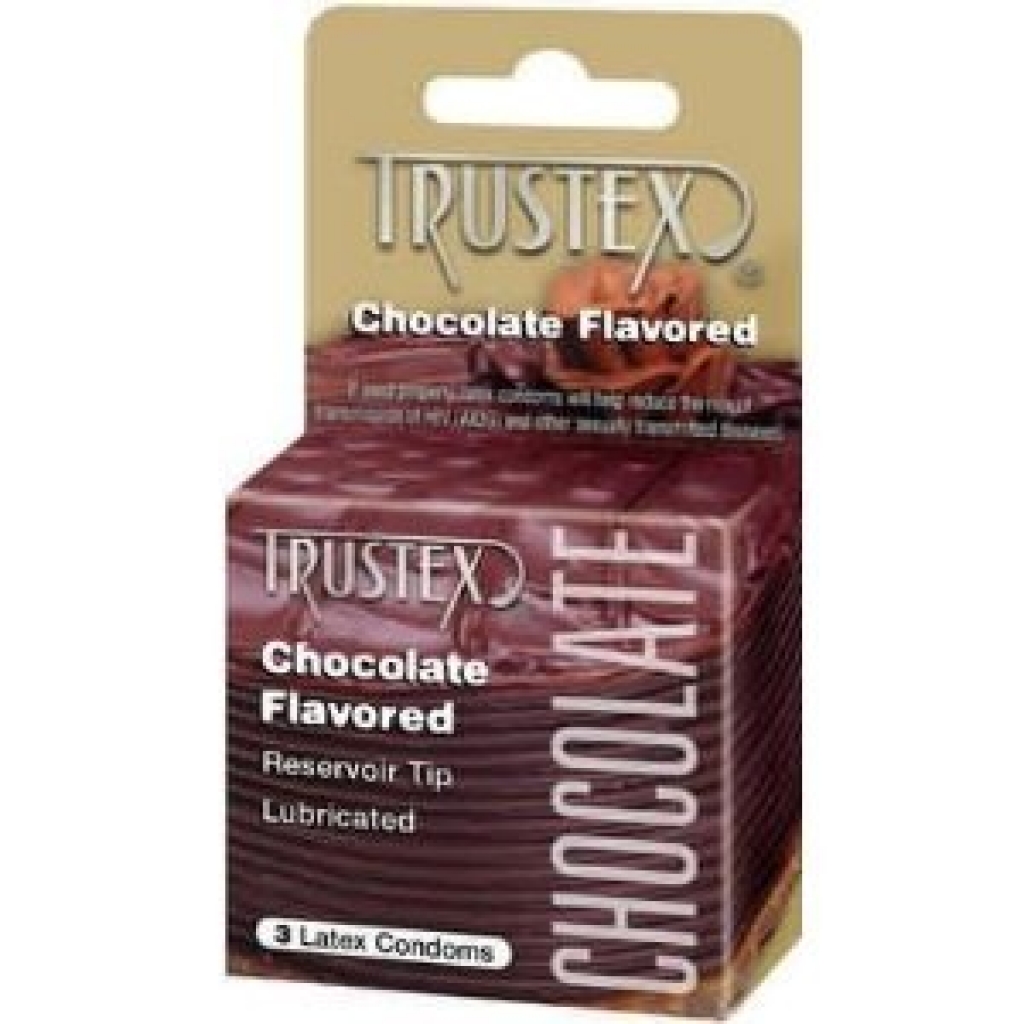 Chocolate Flavored Lubricated Condom - 3 Pack