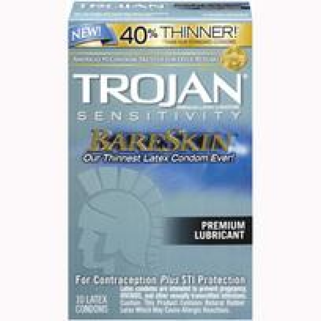 Trojan Bare Skin 10 Pack - Ultra-Thin Latex Condom Experience