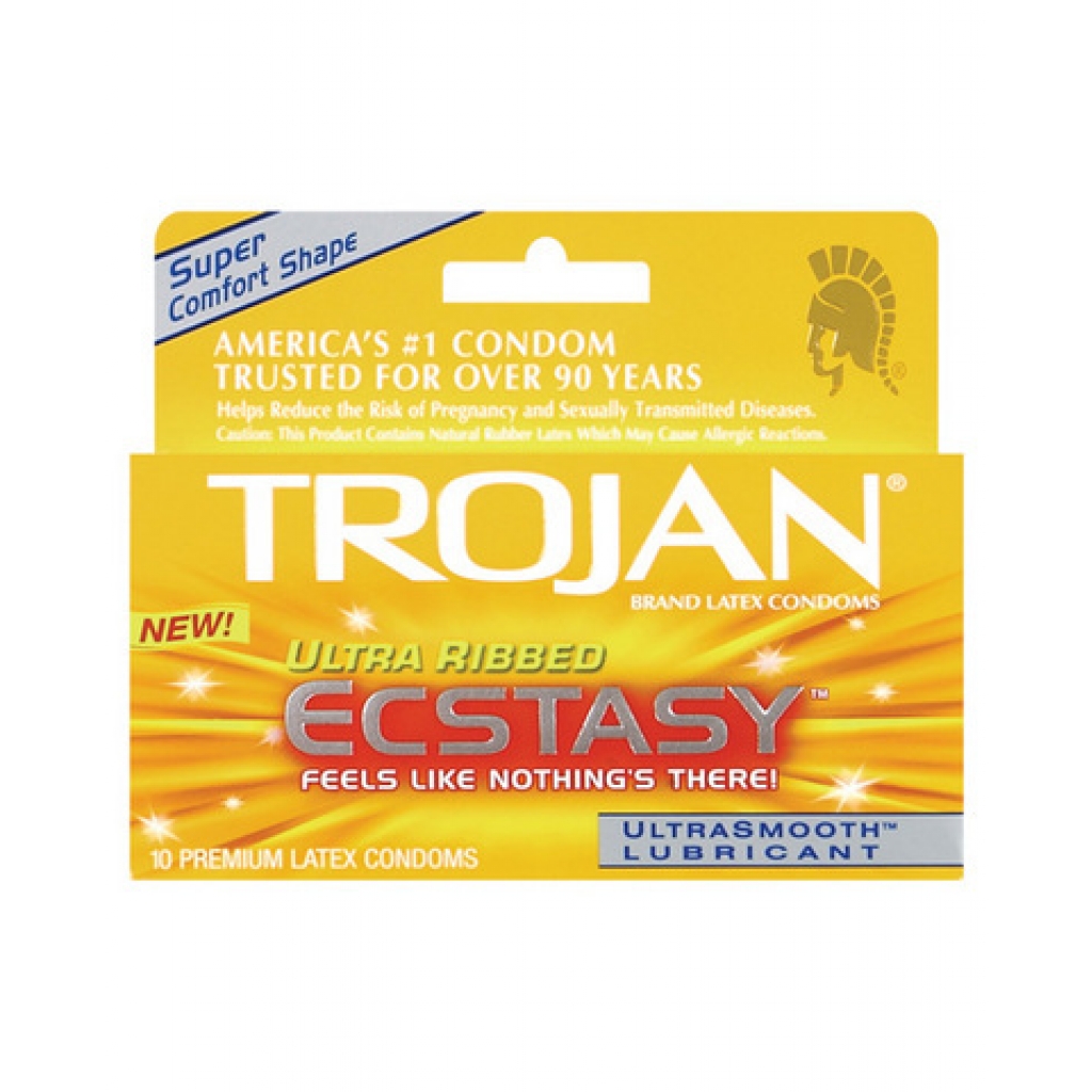 Trojan Stimulations Ecstasy 10 Pack - Condoms