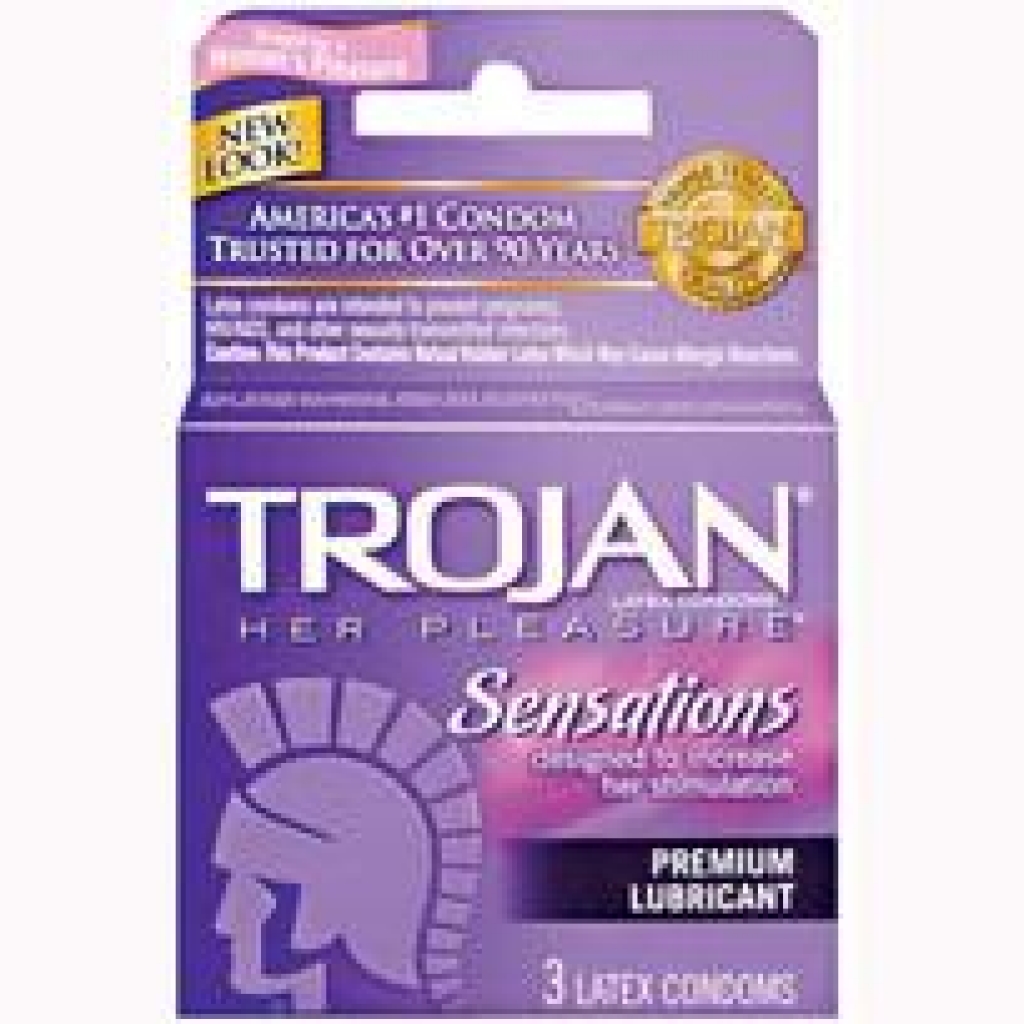 Trojan Her Pleasure 3 Pack Condoms