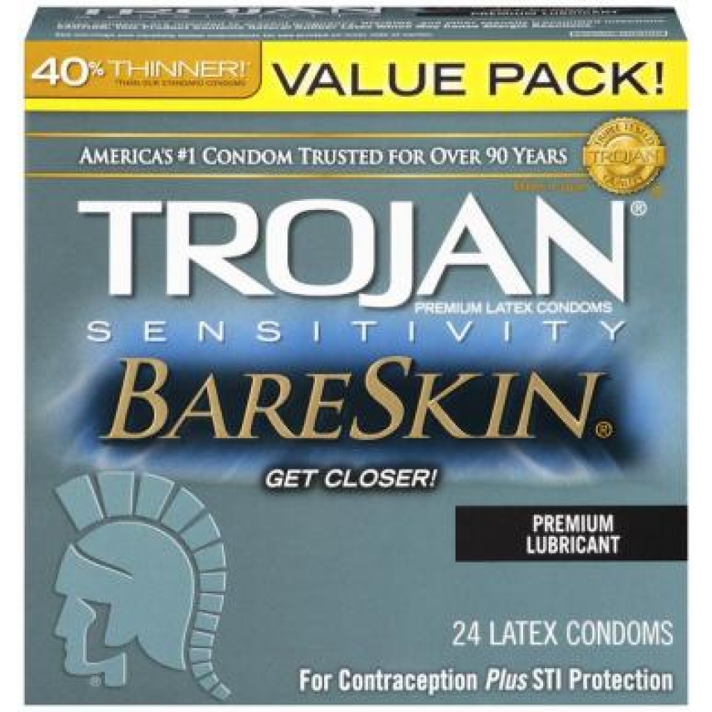 Trojan Sensitivity Bareskin Lubricated - Condoms