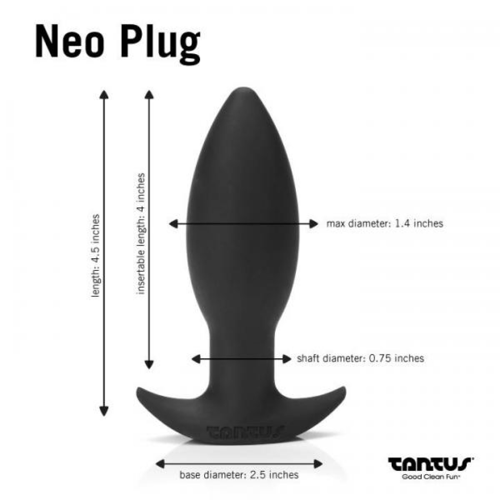 Neo Black Anal Plug - Ideal for Beginners