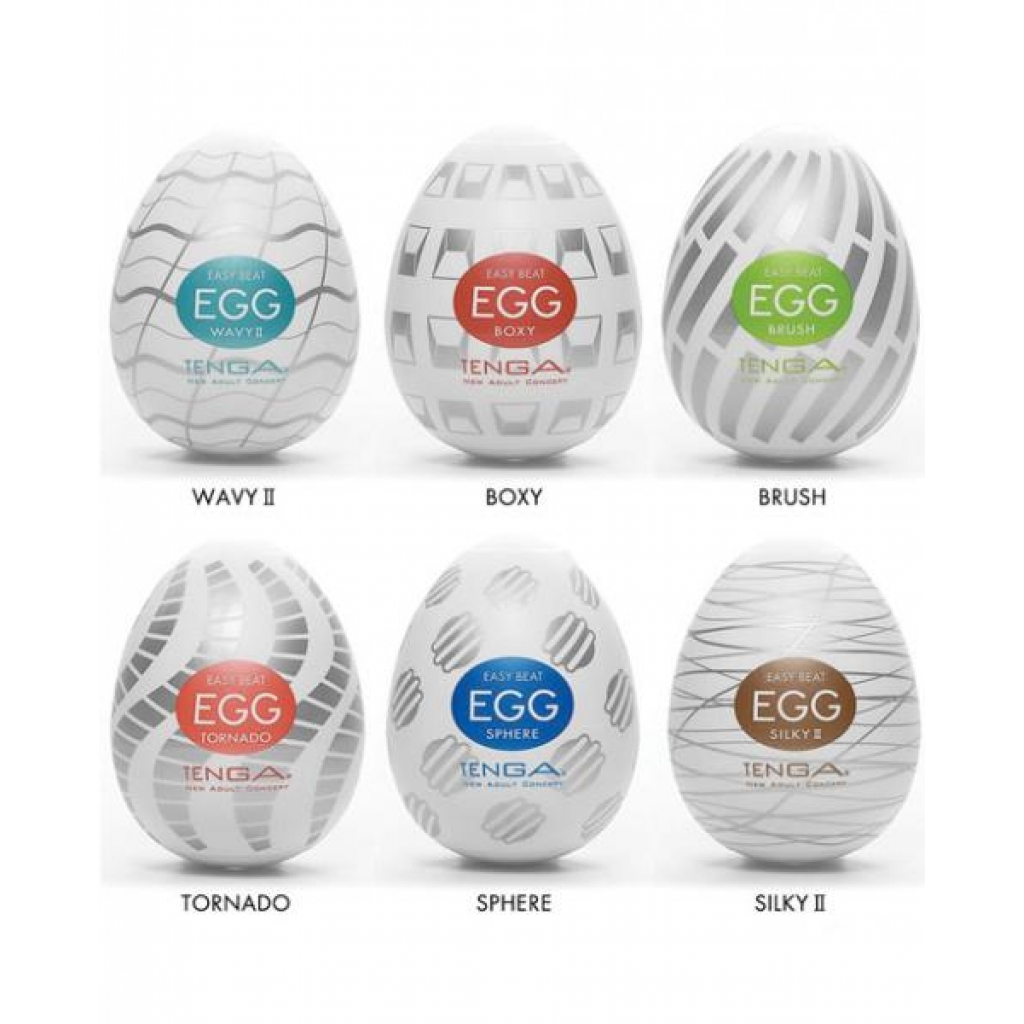 Tenga Egg Variety Pack Standard Masturbator 6 Pack - Masturbation Sleeves