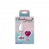 Cheeky Charms Heart Bright Pink Small Silver Plug - Anal Plugs