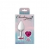 Cheeky Charms Heart Bright Pink Medium Silver Plug - Anal Plugs