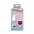 Cheeky Charms Heart Bright Pink Large Silver Plug - Anal Plugs