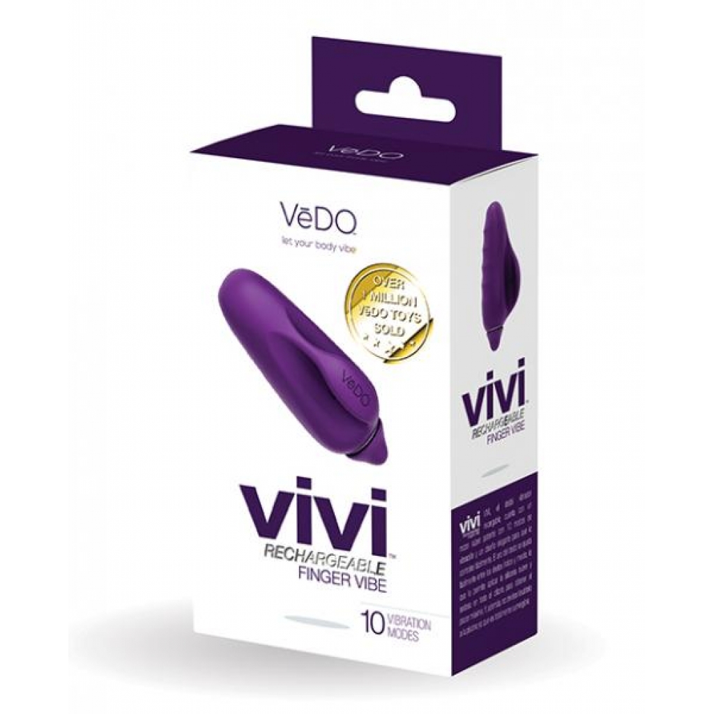 Vedo Vivi Rechargeable Finger Deep Purple - Finger Vibrators