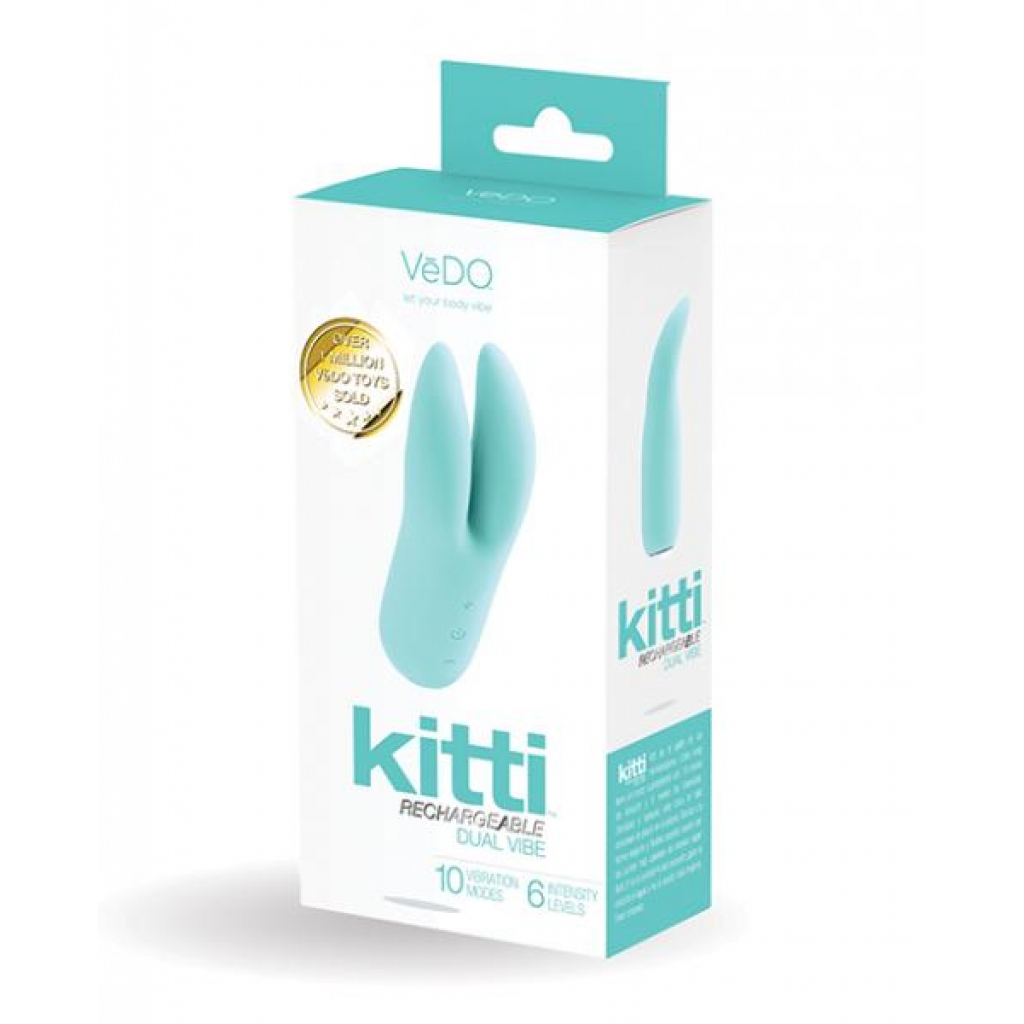 Vedo Kitti Rechargeable Vibe Turquoise - Palm Size Massagers