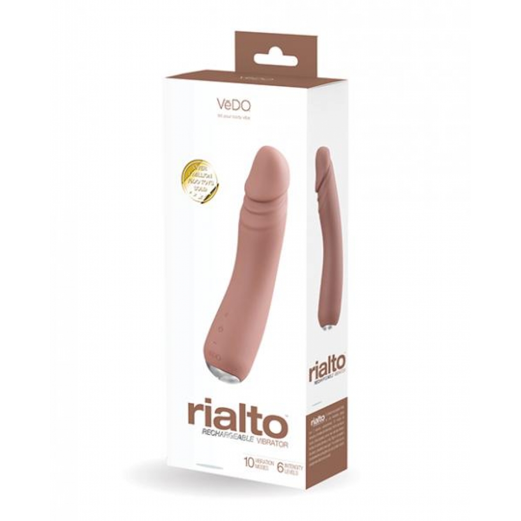 Vedo Rialto Rechargeable Vibe Mocha - Realistic