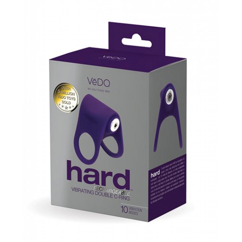 Hard Rechargeable C Ring Purple - Couples Penis Rings
