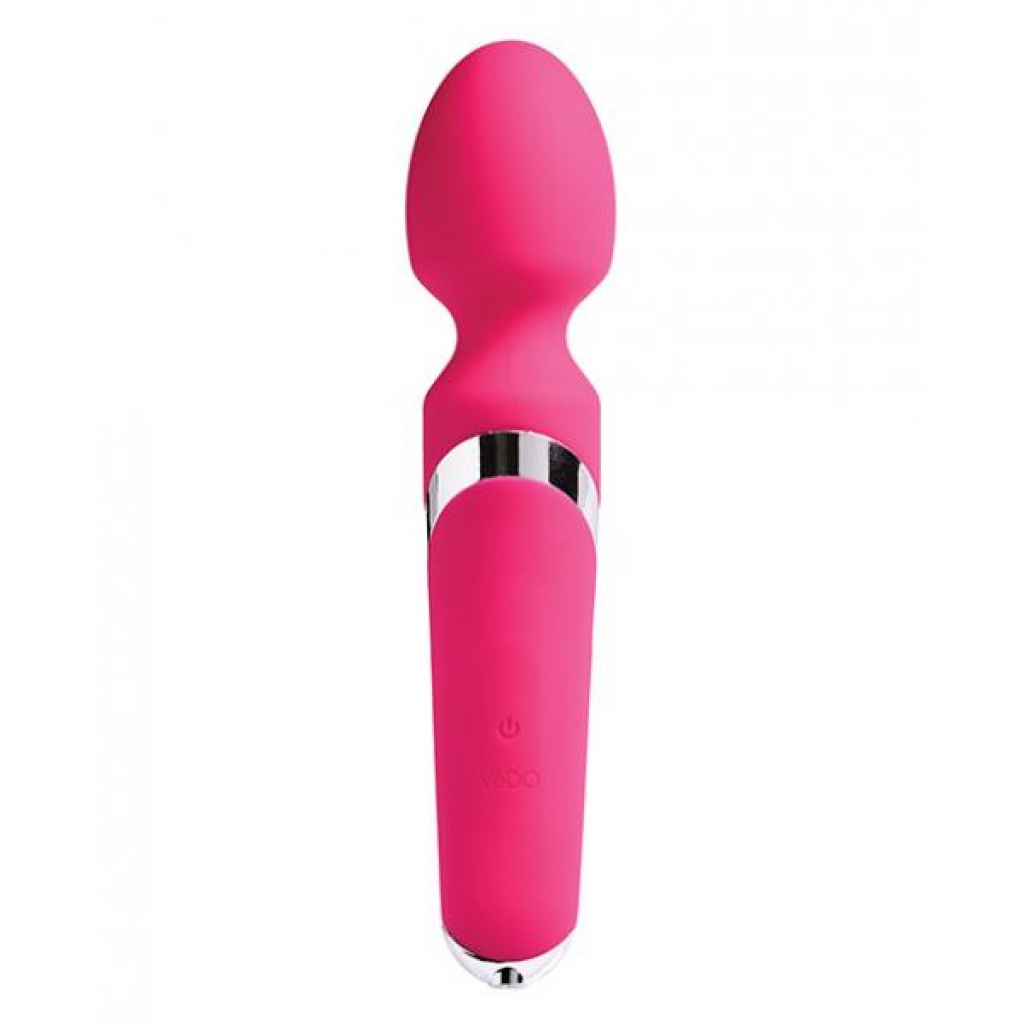 Vedo Wanda Rechargeable Wand Vibe Foxy Pink - Body Massagers