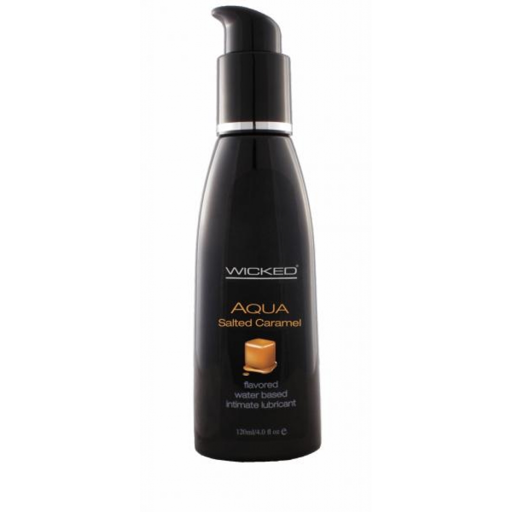 Wicked Aqua Salted Caramel Lube 4oz - Lubricants