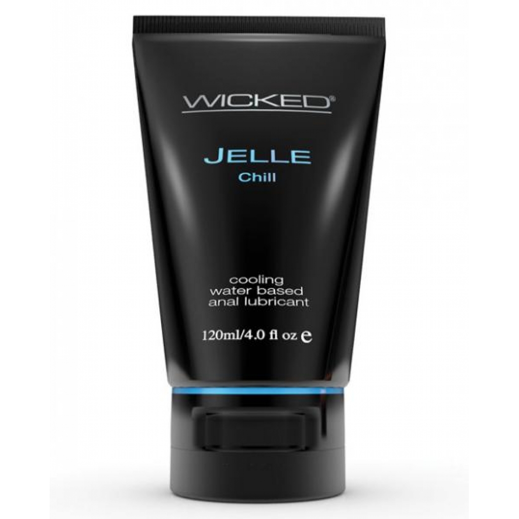 Wicked Jelle Chill Water Base Anal Gel 4oz Tube - Lubricants