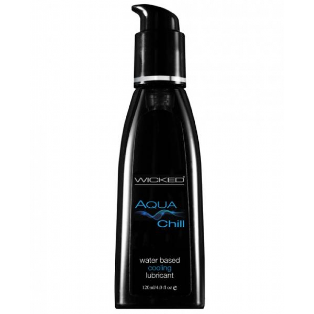 Wicked Aqua Chill Cooling Water Based Lubricant 4oz - Lubricants